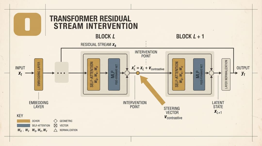 Transformer Residual Stream Intervention