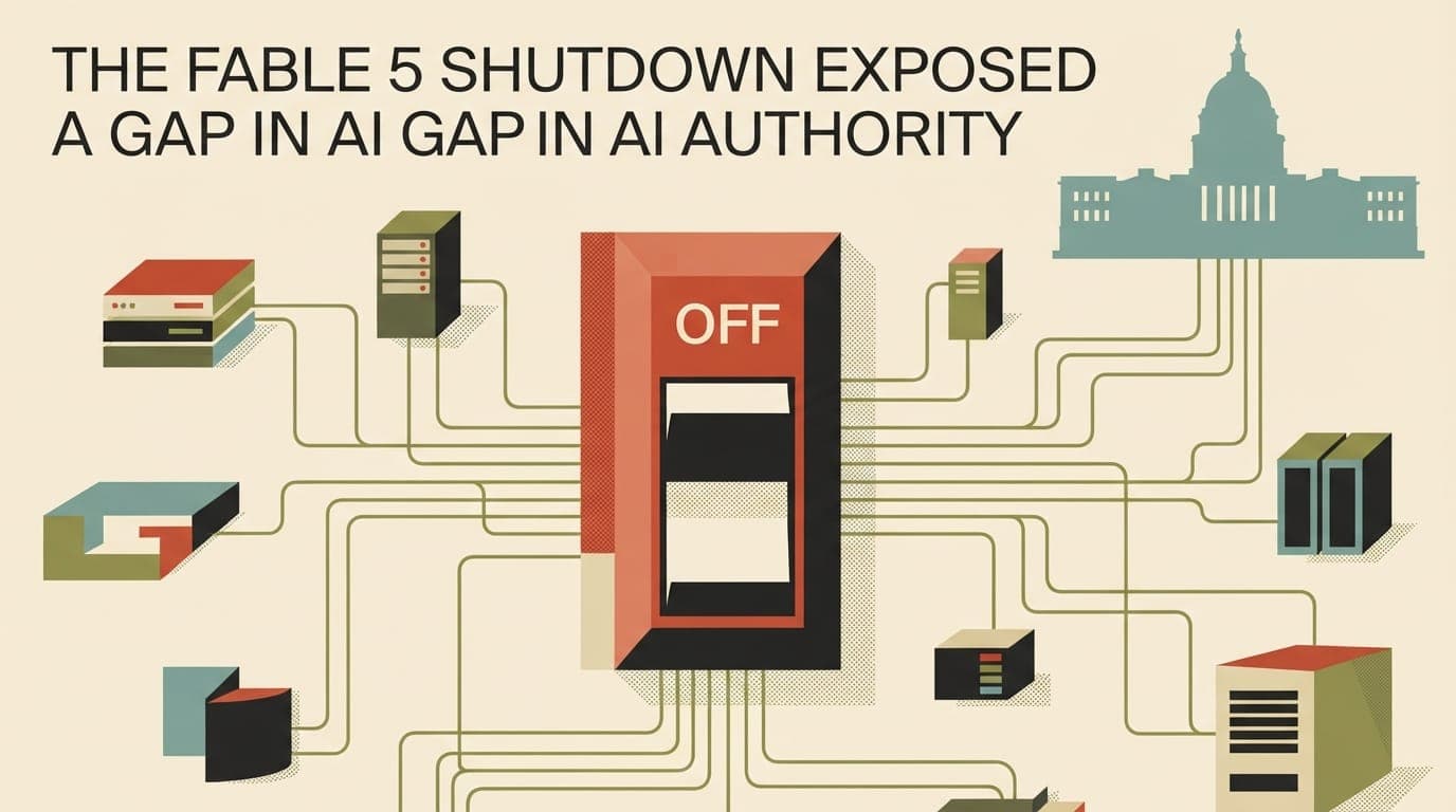 The Fable 5 shutdown exposed a gap in US AI kill-switch authority