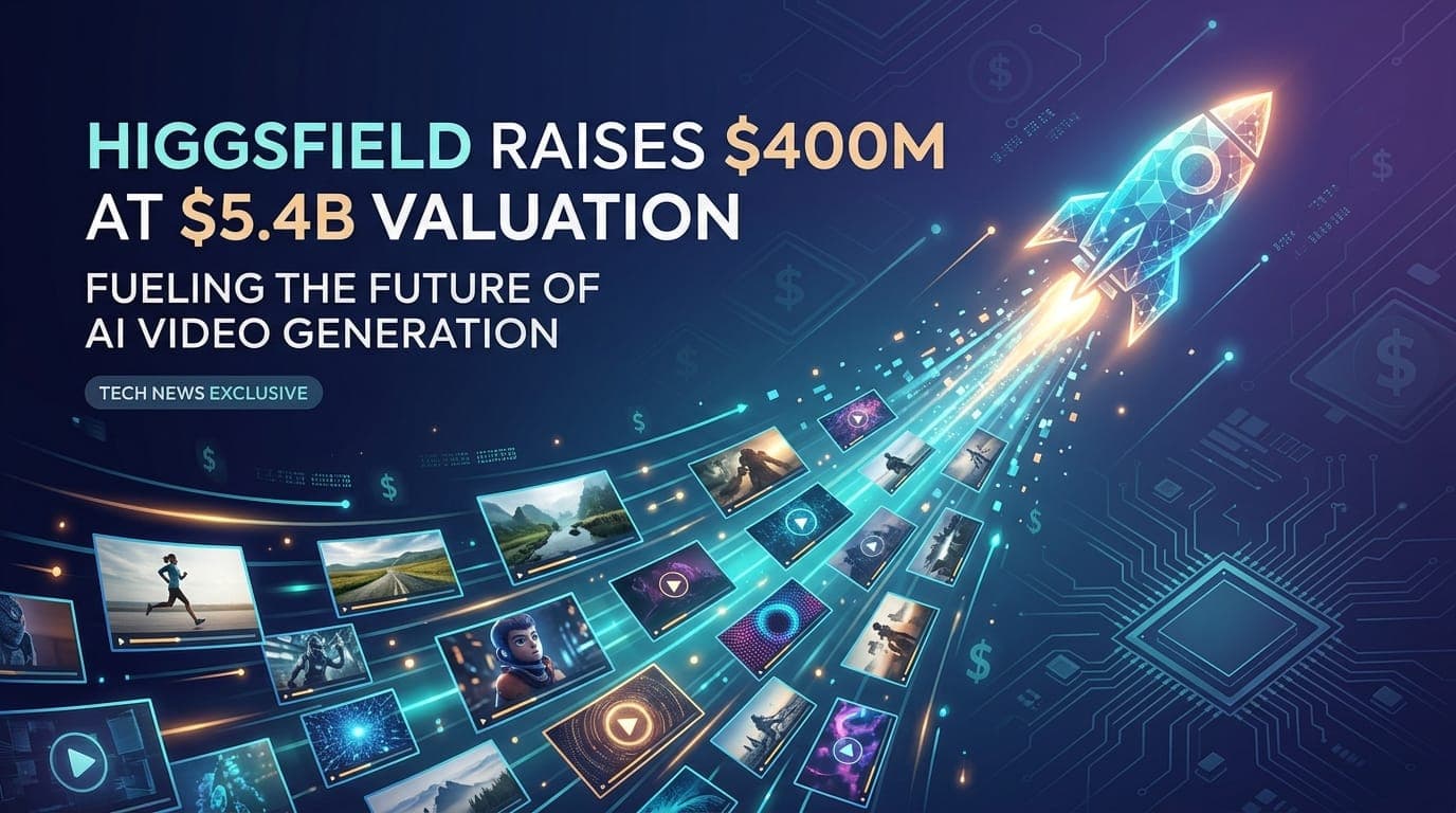 Higgsfield AI Raises $400M at $5.4B Valuation, Quadrupling in Seven Months