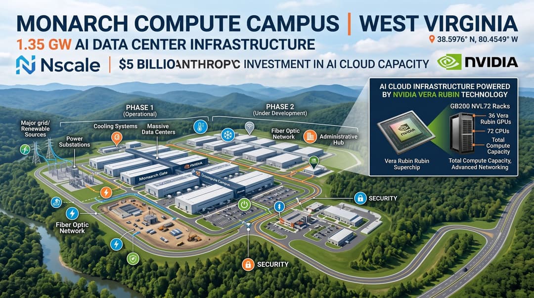 Nscale Monarch Compute Campus in West Virginia