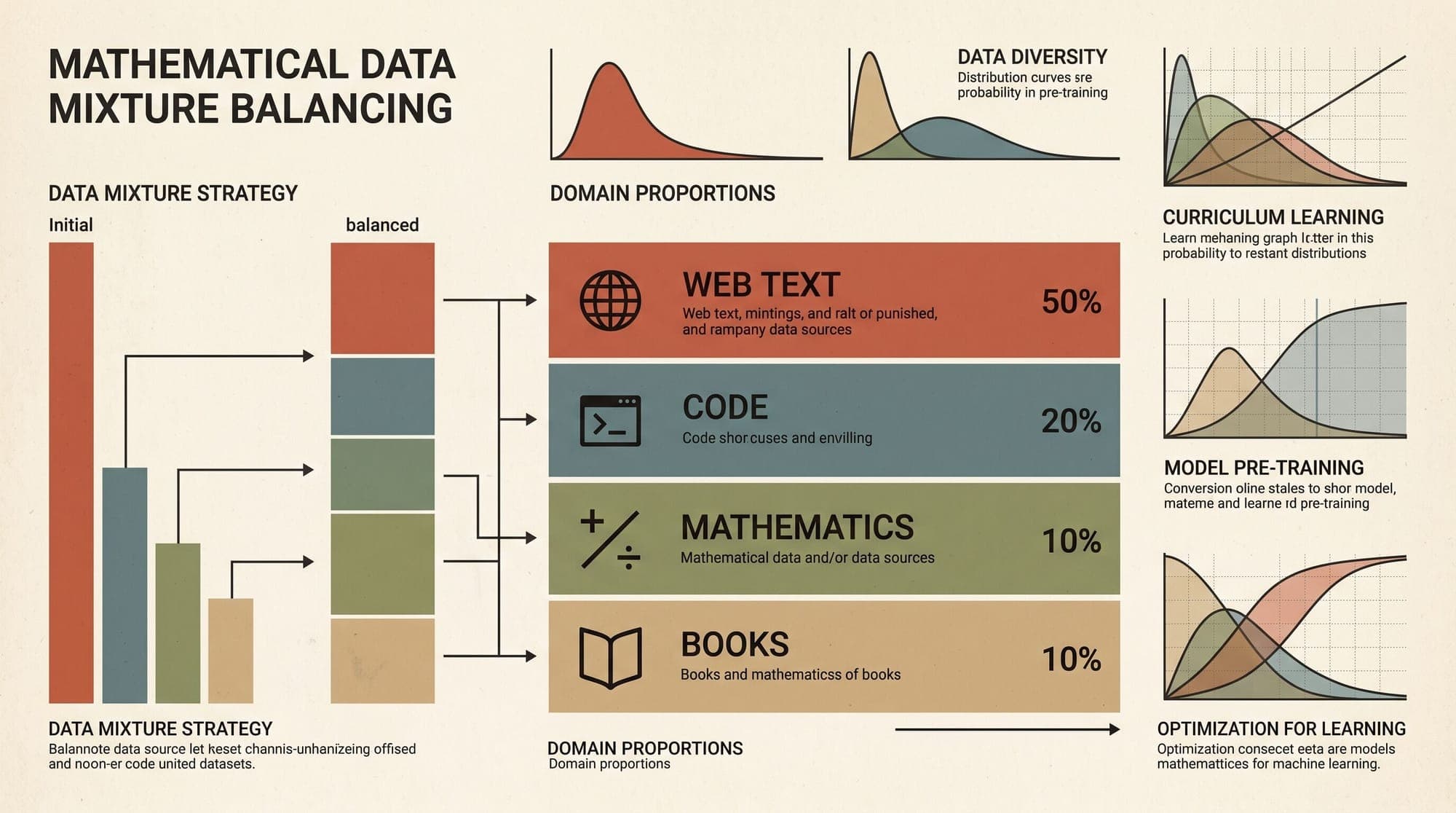 Data Mixing and Domain Scheduling in Large Language Models: How DoReMi, RegMix, and Multi-Stage Annealing Shape Pre-Training Dynamics