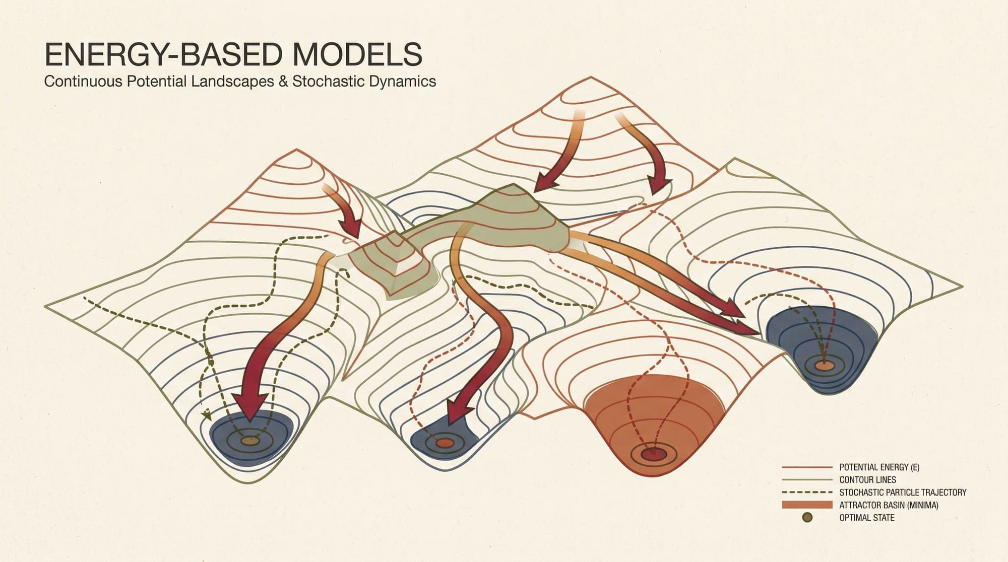 Energy-Based Models: How Energy Landscapes, Contrastive Divergence, and Langevin Dynamics Unify Generative Learning