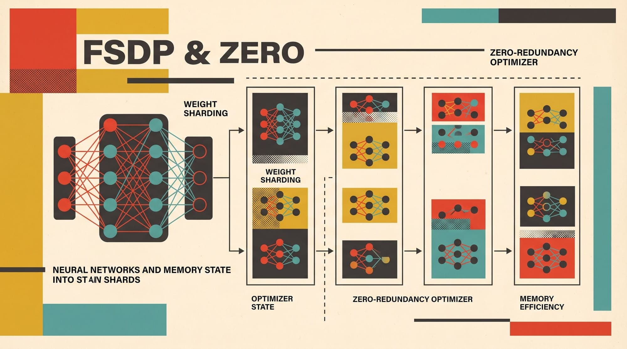 Fully Sharded Data Parallel (FSDP) and ZeRO: How Memory Sharding Eliminates Redundant Model States in Distributed Training