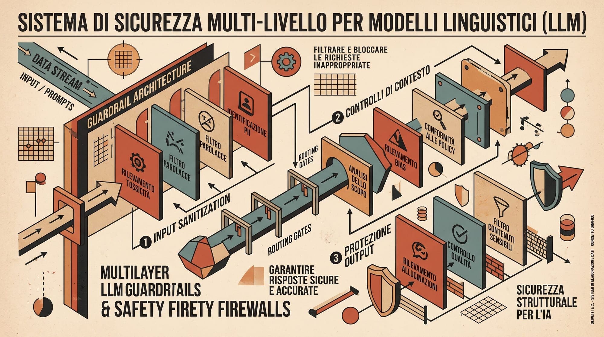 LLM Guardrails and Safety Firewalls in Production: Comparing NeMo Guardrails, Guardrails AI, Llama Guard 3, and Lakera Guard Architecture, Pipeline Latency, Rule Verification, and Defense-in-Depth Economics