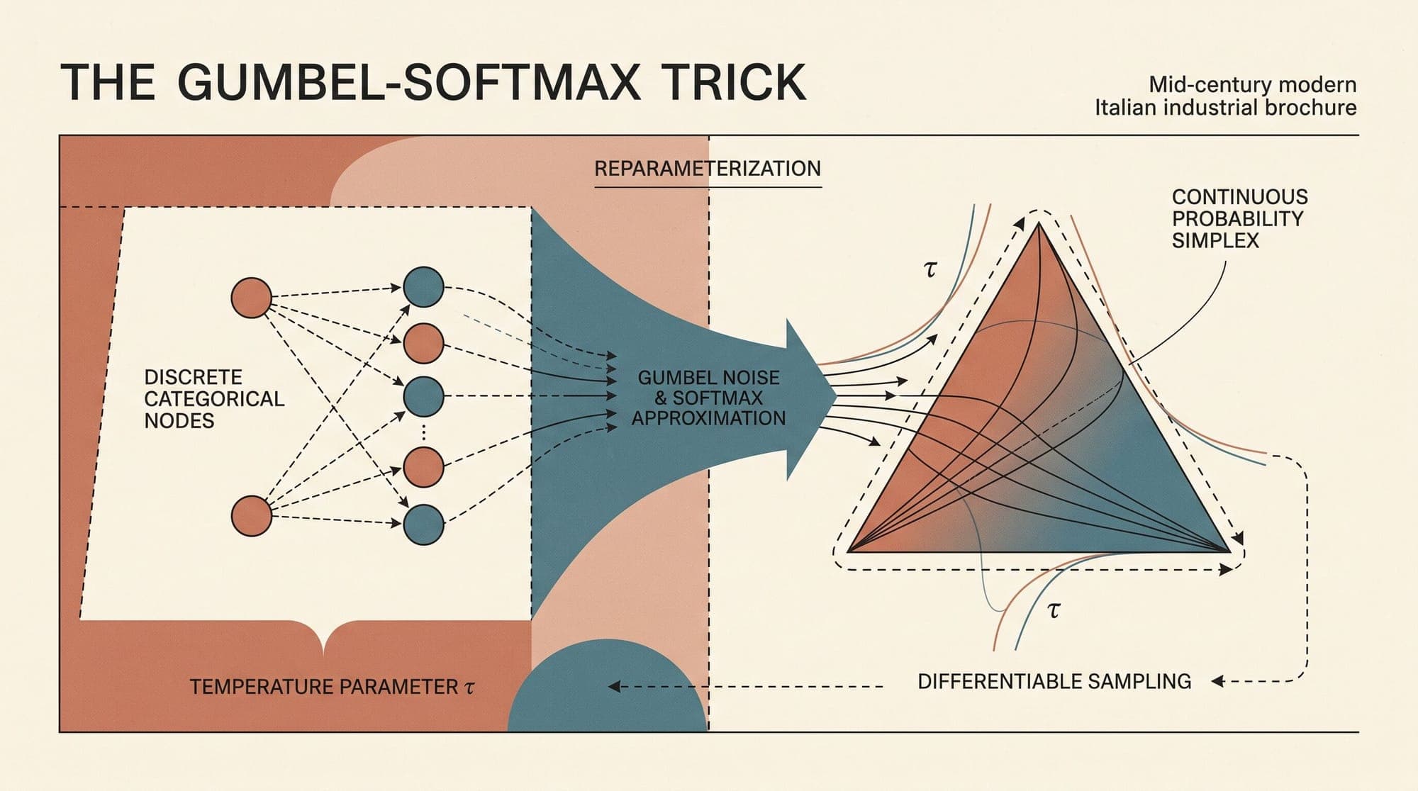 The Gumbel-Softmax Trick: How Continuous Relaxations Enable Differentiable Discrete Sampling