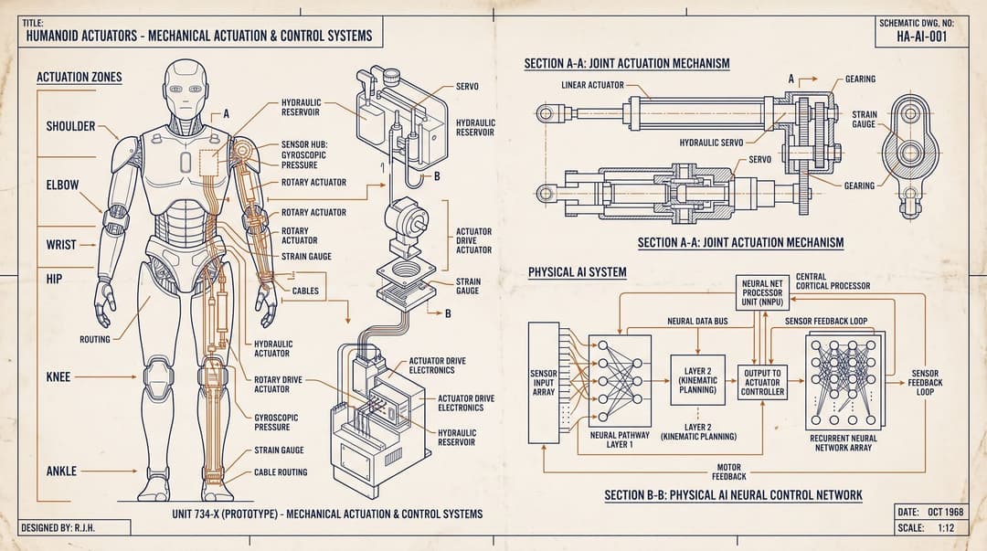 Humanoid Robotics Actuator and Neural Control Architecture