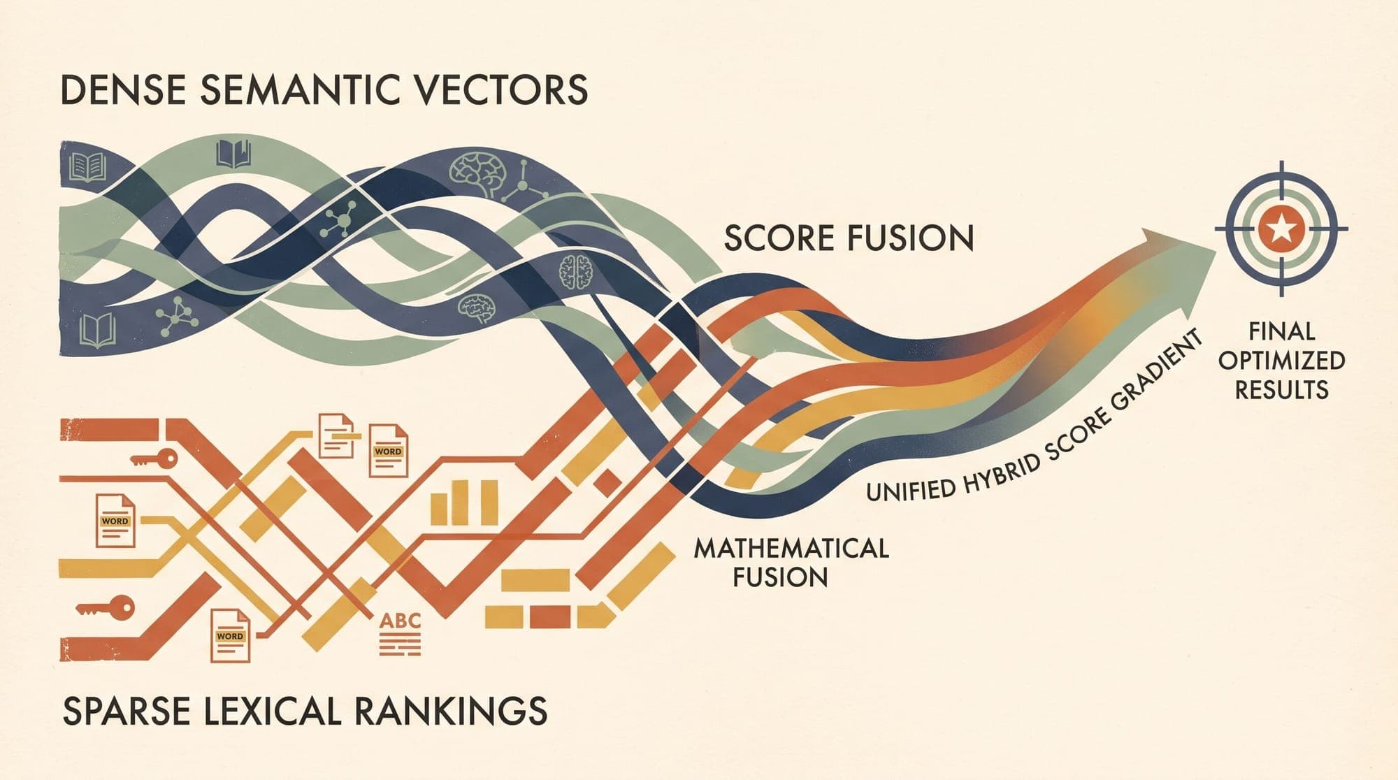 Hybrid Search Score Fusion in Production: Reciprocal Rank Fusion vs. Relative Score Fusion vs. Distribution-Based Score Fusion