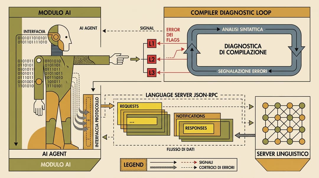LSP Architecture and Compiler Diagnostic Loop in AI Coding Agents