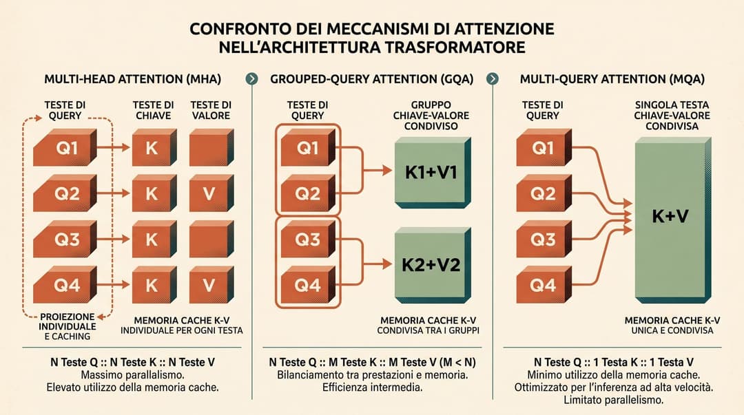 Grouped-Query Attention Architecture Comparison