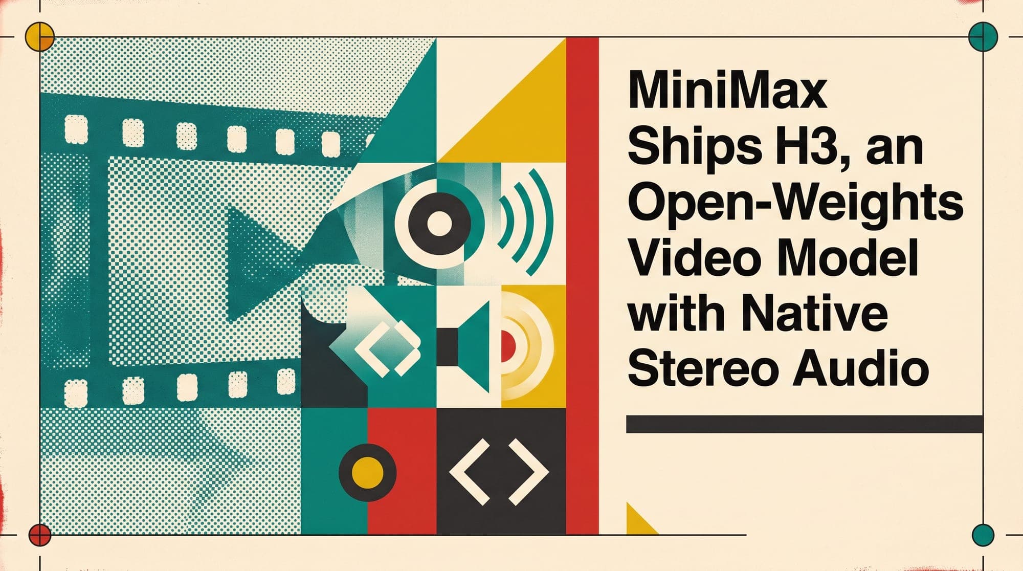 MiniMax Ships H3, an Open-Weights Video Model with Native Stereo Audio