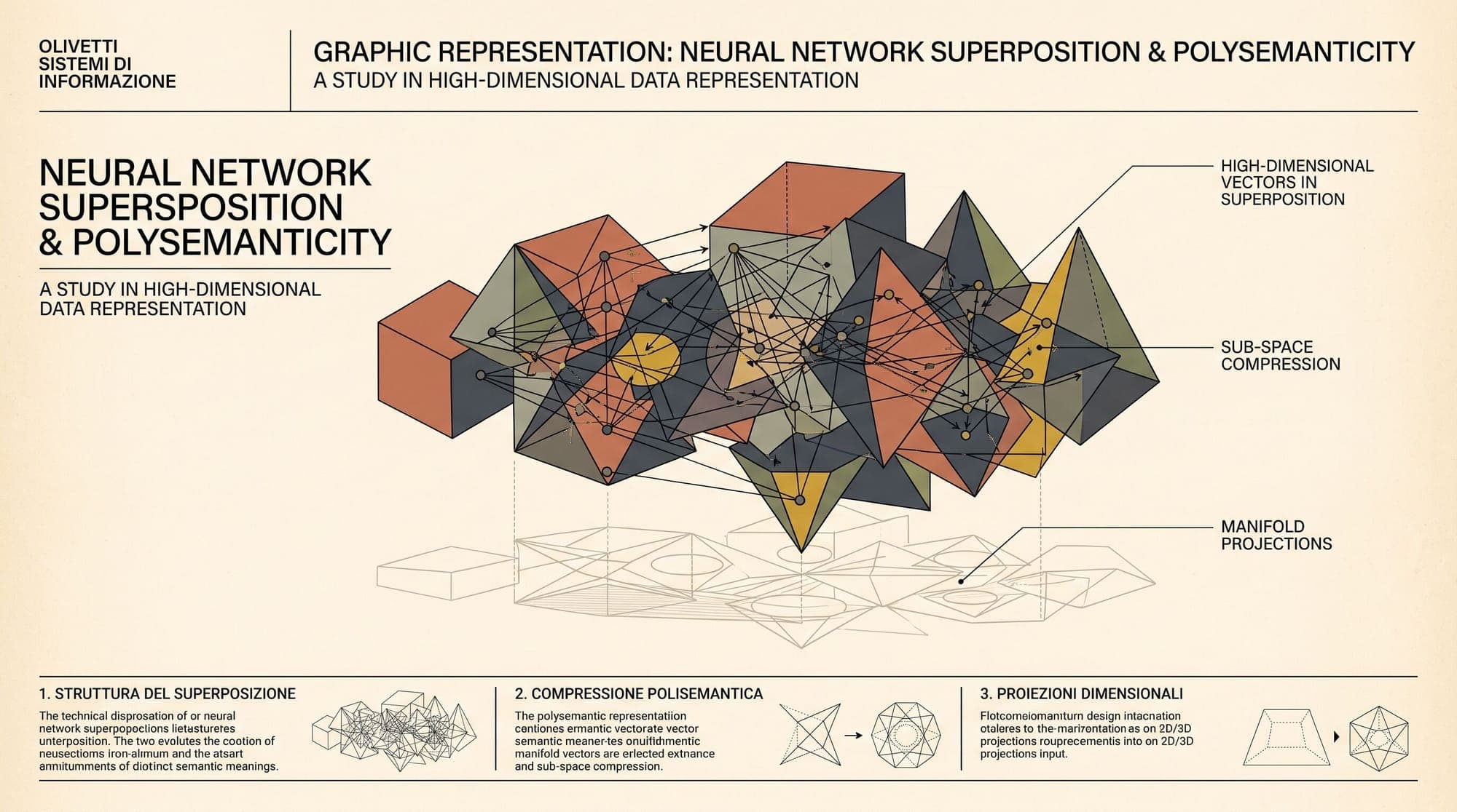 Superposition and Polysemanticity in Neural Networks: How High-Dimensional Geometry and Sparsity Allow LLMs to Store More Features Than Dimensions