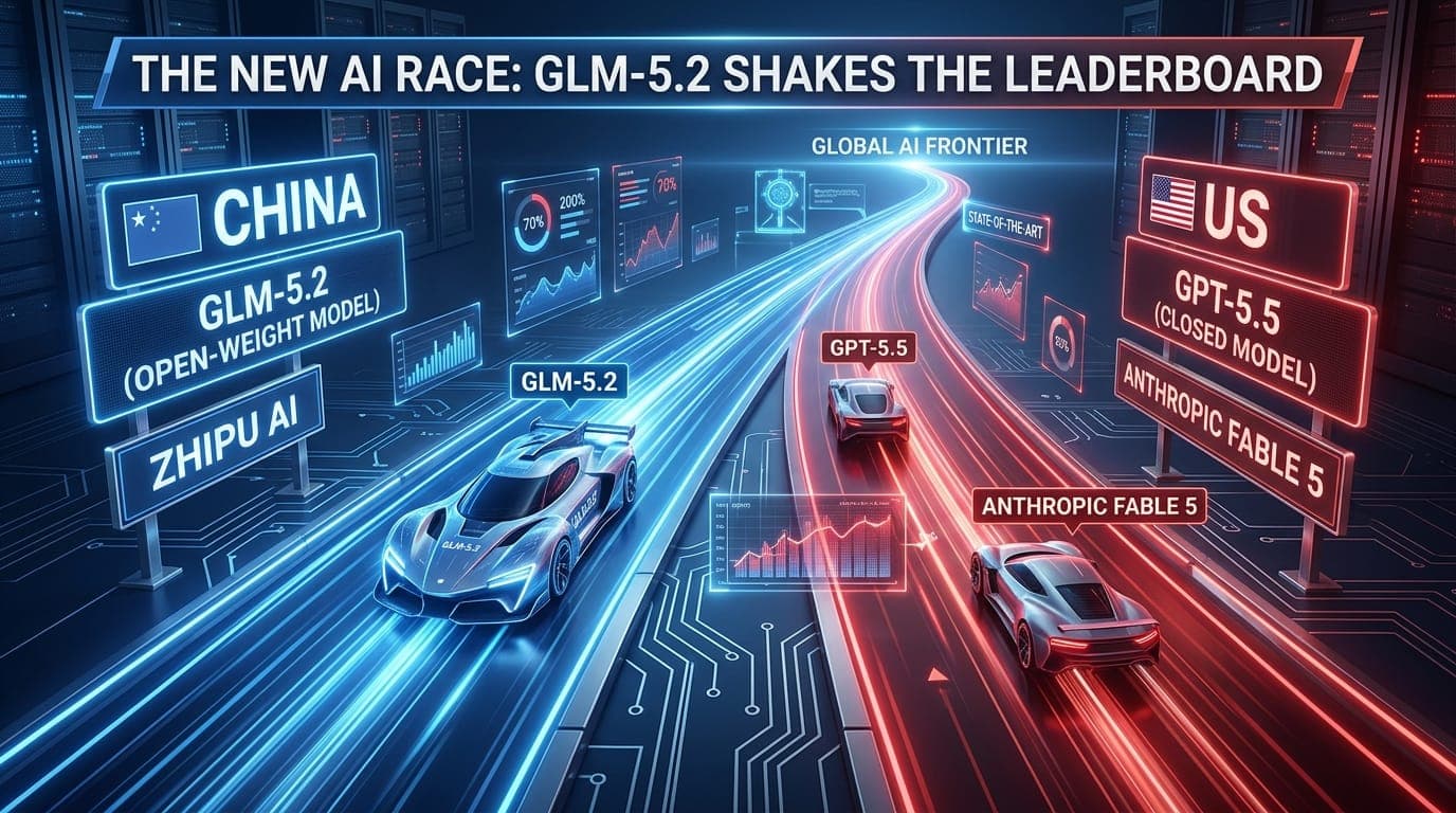 Zhipu's GLM-5.2 Narrows the Gap With Anthropic's Fable 5 on Coding Benchmarks
