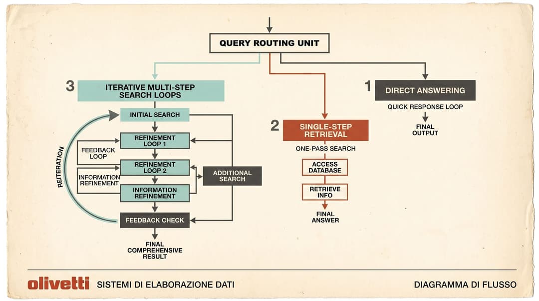 Adaptive RAG Routing Schematic