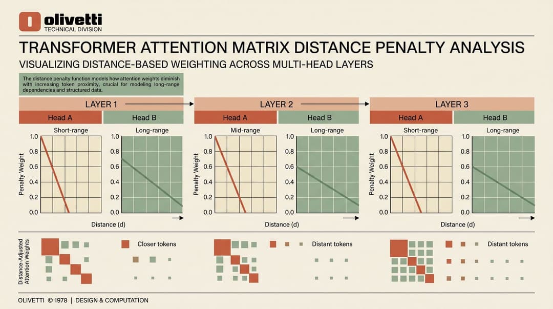 Attention Matrix Distance Penalty Slopes
