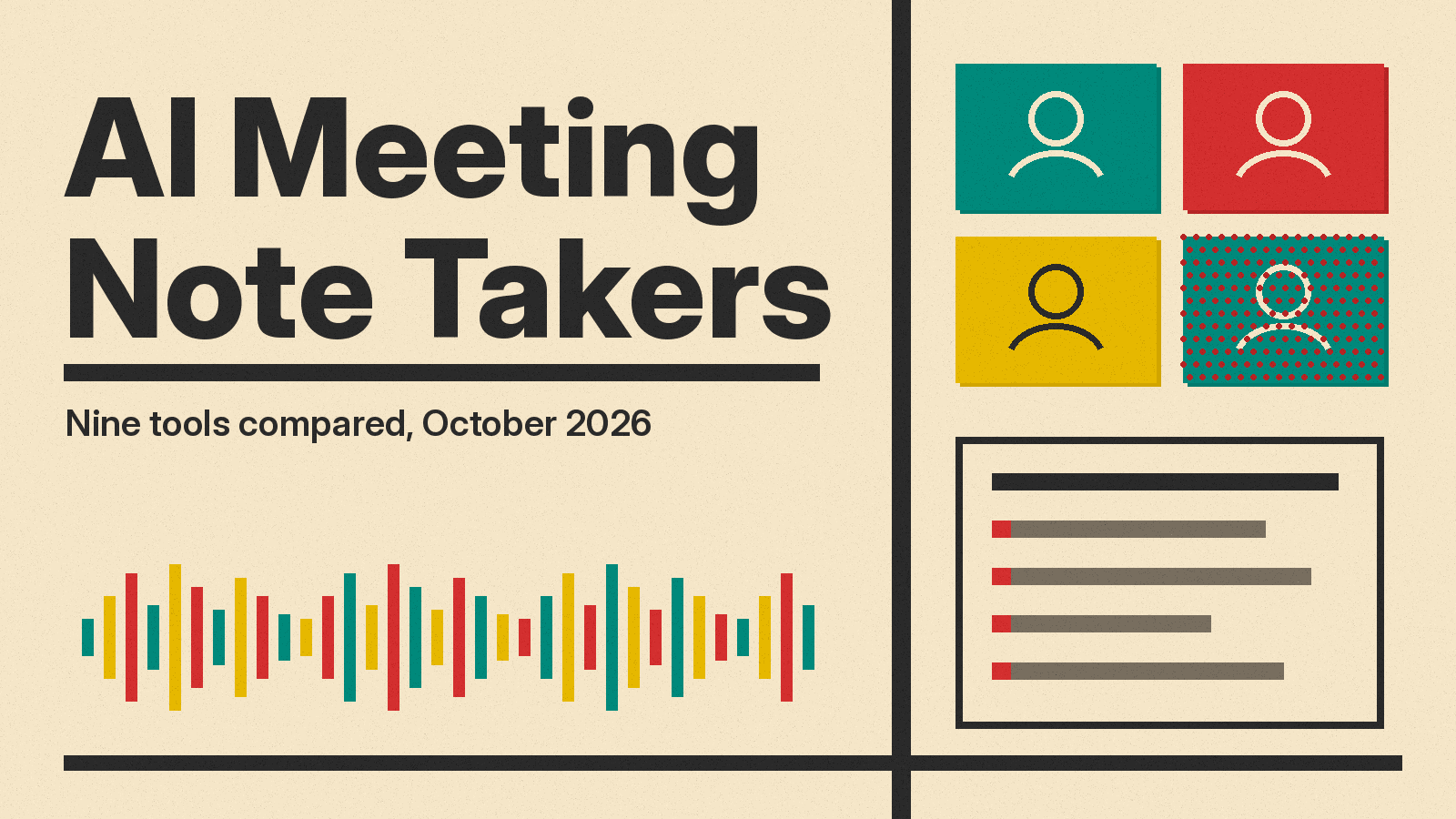 Best AI Meeting Note Takers (October 2026): Fathom, Fireflies, Otter, Granola, Read AI, and Built-In Options