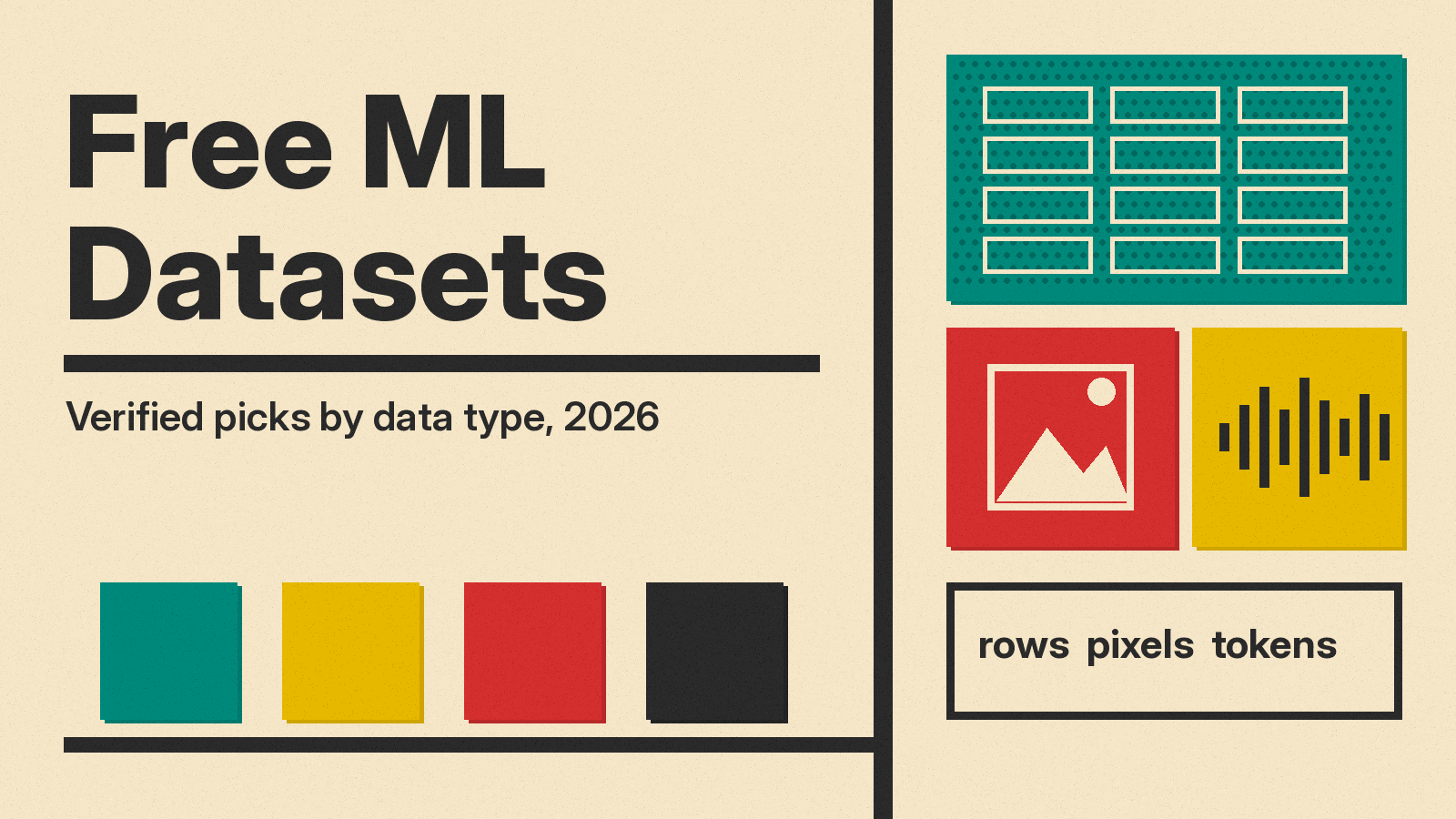 Best Free Datasets for Machine Learning Projects in 2026, Sorted by Data Type