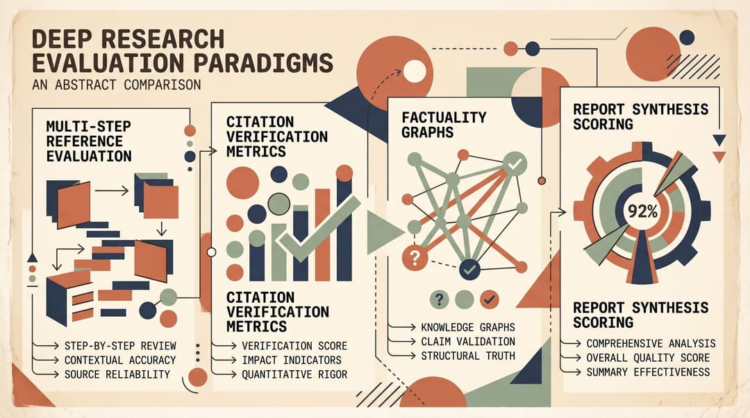 Deep Research Evaluation and Verification Paradigms