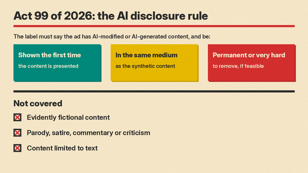 Act 99 disclosure rules and exemptions