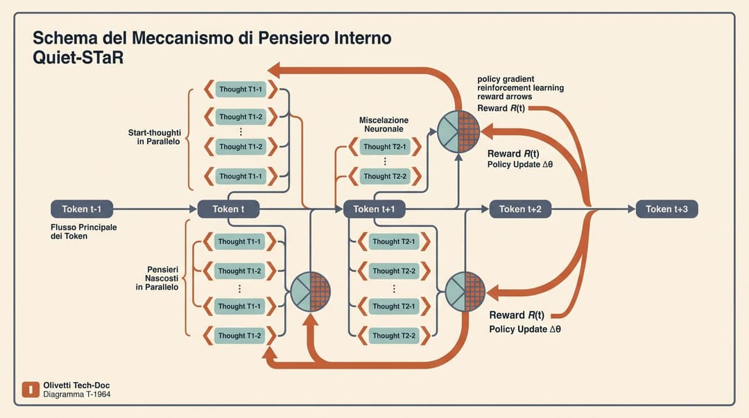 Quiet-STaR Architecture and Token-Wise Thought Processing